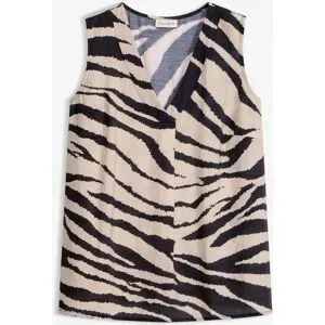 bonprix Blusentop aus fließendem Viskose-Mixbeige 42Damen