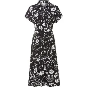 bonprix Blusenkleid aus reiner Viskoseschwarz 36Damen