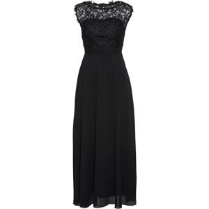 bonprix Maxikleid mit Spitzeschwarz 50Damen