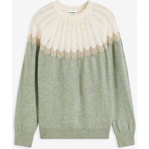 bonprix Ajourpullover aus Polyacryl, Polyester und metallisierten Fasern, mehrfarbige Optik