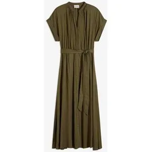 bonprix Hemdblusenkleid für stilvollen Auftritt, aus Viskose, ausgestellte Passform