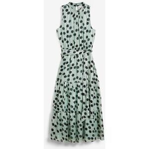 bonprix Chiffonkleid mit Glitzergrün 46Damen