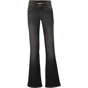 bonprix Bootcut Jeans Mid Waist, Komfort-Stretchschwarz 44Damen