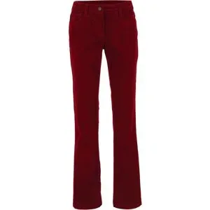 bonprix Bootcut-Cordhose aus elastischem Baumwoll-Mixrot 52Damen