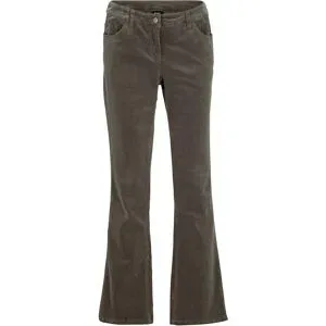 bonprix Bootcut-Cordhose aus elastischem Baumwoll-Mixgrün 54Damen