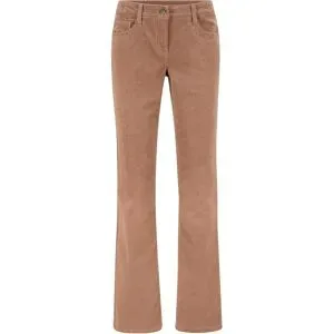 bonprix Bootcut-Cordhose aus elastischem Baumwoll-Mixbraun 52Damen
