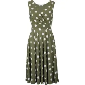 bonprix Shirtkleid mit Punktengrün 44Damen