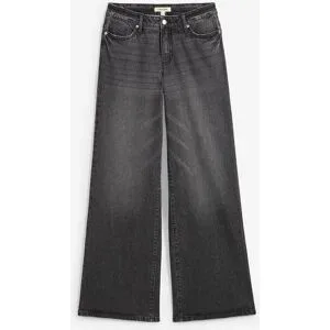 bonprix Weite Jeans 1 mittlere Bundhöhe, aus festem Baumwoll-Denim, mit Zip Fly und Knopf