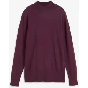 bonprix Strickpullover aus Strickmaterial, atmungsaktiv, pflegeleicht, mit Stehkragen