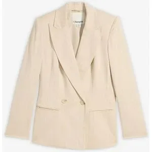 bonprix Blazer mit Nadelstreifenbeige 50Damen