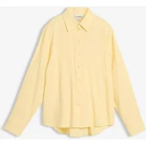 bonprix Hemdbluse aus fließendem Viskose-Mixgelb 48Damen