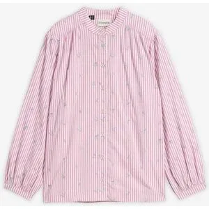 bonprix Bluse aus reiner Baumwolle mit 7/8 Ärmelrosa 40Damen