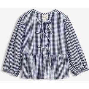 bonprix Blusenshirt mit Bindedetailblau 48Damen