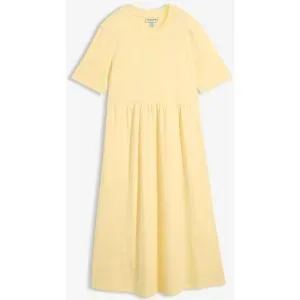 bonprix Jerseykleid aus reiner Baumwollegelb 40Damen