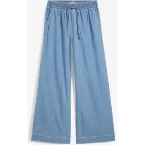 bonprix Weite Jeans mit Gummibund, Loose Fit, aus reiner Baumwolle