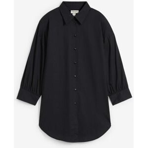 bonprix Oversize-Hemd aus Baumwolle mit 3/4 Armschwarz 54Damen