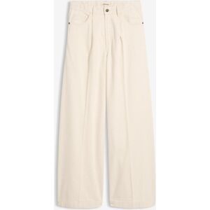 bonprix Super Wide Palazzo-Jeans, Baumwollebeige 40Damen