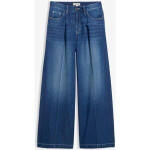 bonprix Super Wide Palazzo-Jeans, Baumwolleblau 46Damen