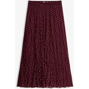 bonprix Chiffon-Rock in Crash-Optikrot 50Damen