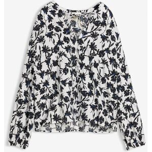 bonprix Bluse aus strukturiertem Crinkleweiß 44Damen