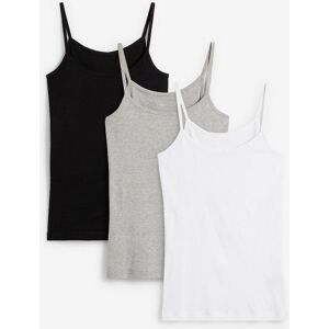 bonprix Spaghettiträger-Top (3er-Pack)weiß 40Damen