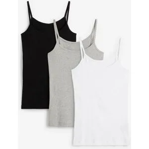 bonprix Spaghettiträger-Top (3er-Pack)weiß 40Damen