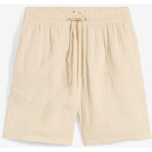 bonprix Shorts aus Baumwolle, mit elastischem Bund und Kordelzug, lockere Passform