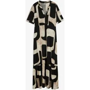 bonprix Maxikleid aus softem Viskose-Mixschwarz 40Damen