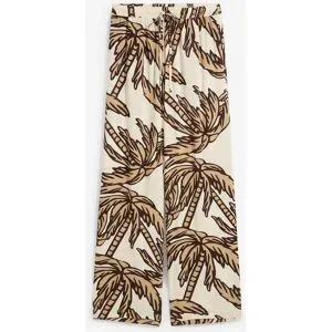 bonprix Marlenehose aus fließender Viskosebeige 48Damen