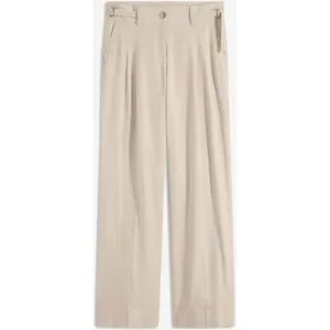 bonprix Palazzo-Hose aus leichtem Leinen-Mixbeige 48Damen