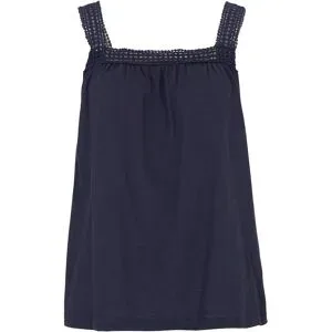 bonprix Lockeres Top aus reiner Baumwolleblau 36Damen