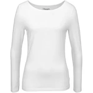 bonprix Figurbetontes Langarmshirtweiß 36Damen