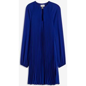 bonprix Minikleid aus feinem Chiffon mit Plisseéblau 52Damen