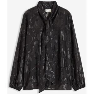 bonprix Schlupfbluse mit Stickereischwarz 46Damen