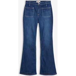 bonprix Flared-Jeans High Waist, Stretchblau 40Damen