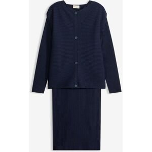 bonprix Strickkleid und Pullunder (2-tlg.Set)blau 40Damen