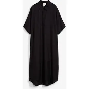 bonprix Blusenkleid aus feiner Viskoseschwarz 36Damen