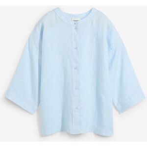 bonprix Shirtbluse Oversize-Passform, aus Leinen, strukturierte Oberfläche, 3/4-Ärmel