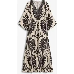 bonprix Maxikleid 1 tlg. für Frühling und Sommer, aus Viskose, Oversize Passform, mit Druck