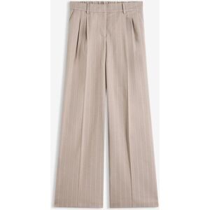 bonprix Nadelstreifen Marlenehose aus softem Viskose-Mixbraun 48Damen