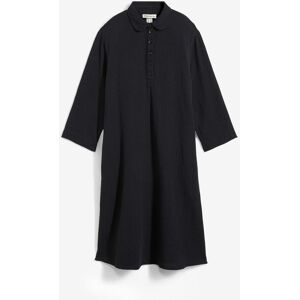 bonprix Hemdblusenkleid aus Musselinschwarz 46Damen