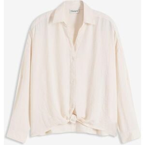 bonprix Bluse aus leichtem Crêpebeige 42Damen