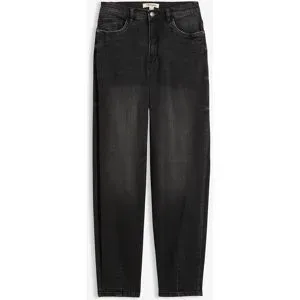 bonprix Barrel-Jeans, High Waist, Bio-Baumwolleschwarz 40Damen