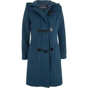 bonprix Dufflecoat in Wolloptikblau 54Damen