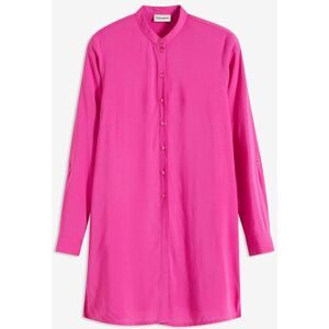 bonprix Longbluse gerade Passform, mit langem Arm, aus Viskose, mit Stehkragen
