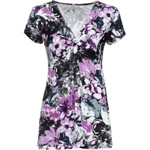 bonprix Shirt aus Viskose-Mixschwarz 44Damen