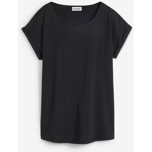 bonprix Shirt mit Seidenanteilschwarz 52Damen