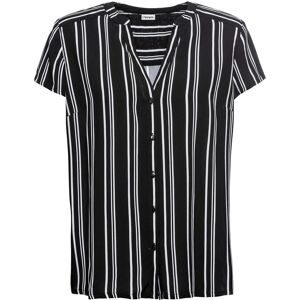 bonprix Kurzarmbluse Regular Fit, für Businessmode, aus Viskose, feminin gestaltet