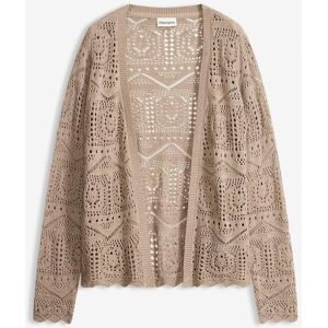 bonprix Ajour-Strickjackebraun 40Damen