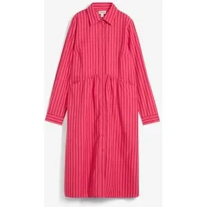 bonprix Kleid mit Hemdkragen aus reiner Baumwollerot 54Damen